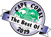 A picture of the cape coral best of 2 0 1 9 logo.